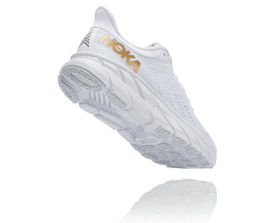 Hoka One One Clifton 7 Löparskor Herr - Vita - OLCYG-4812